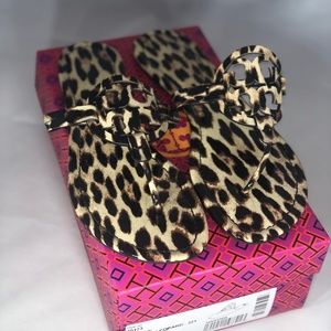 Patent Leopard TORY BURCH Miller Sandals Sz. 11